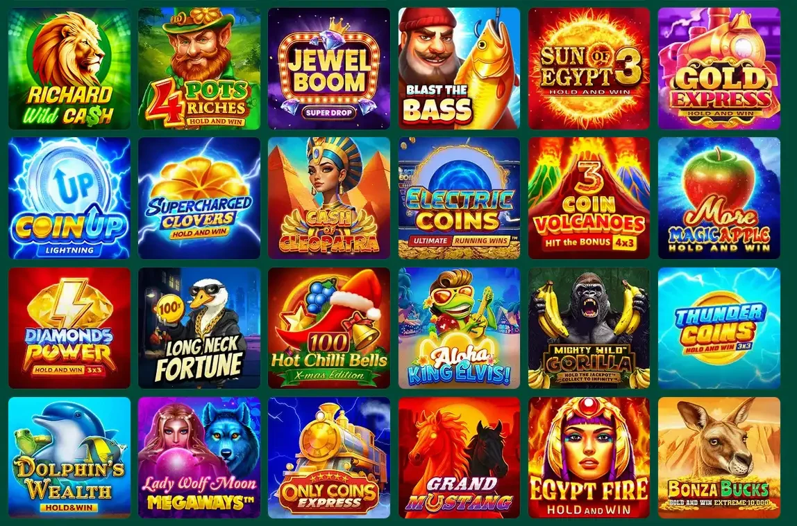 Interface de l'application mobile Spinanga avec les jeux de casino